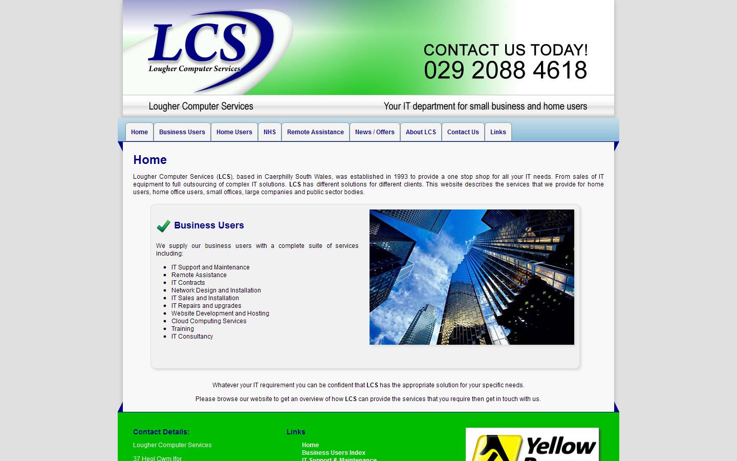 Lougher Computer Services Website