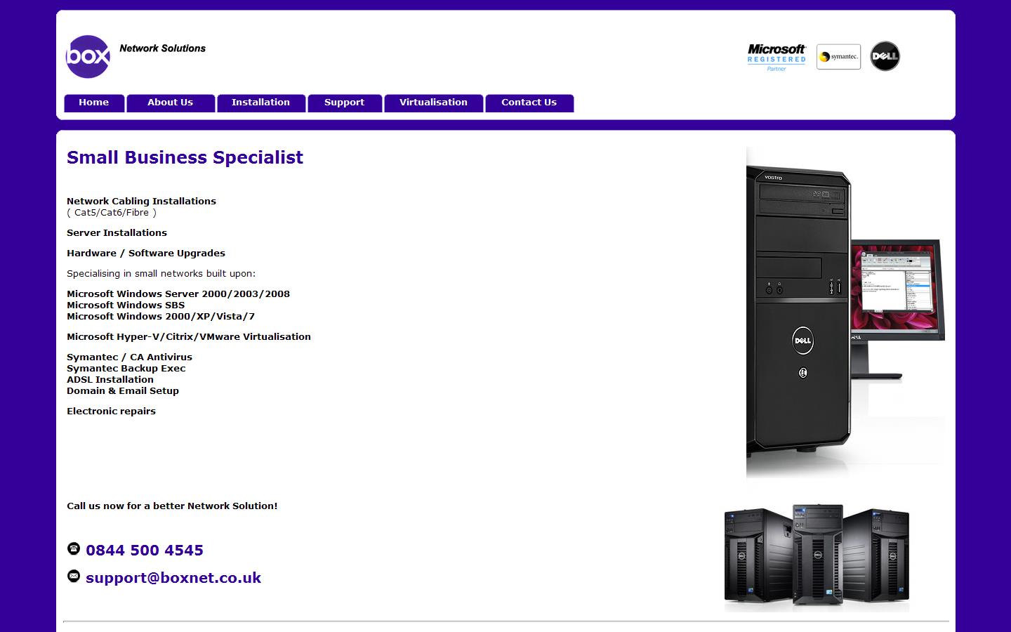 Box Network Solutions Website