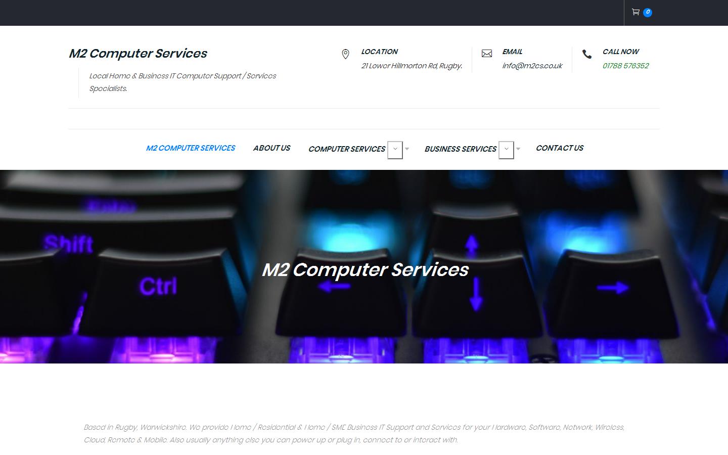 M2 Computer Services Website