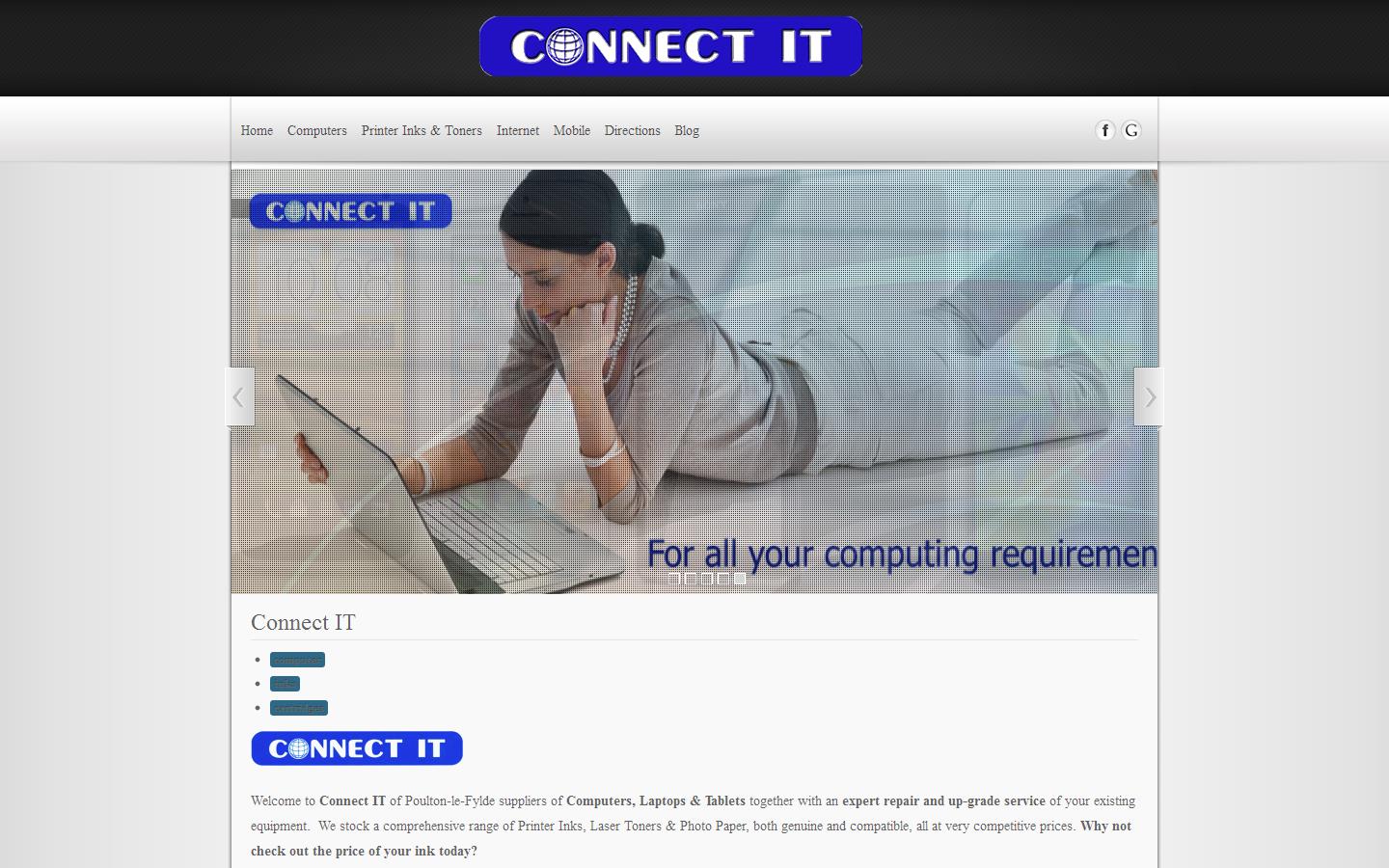 Connect I T Business Services Ltd Website