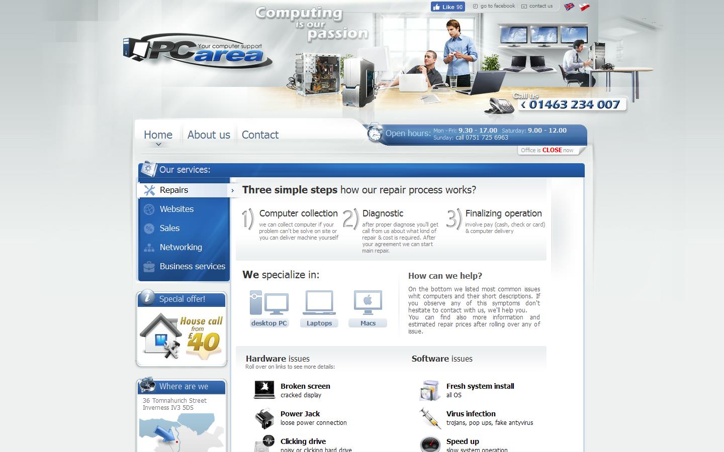 P C Area Website