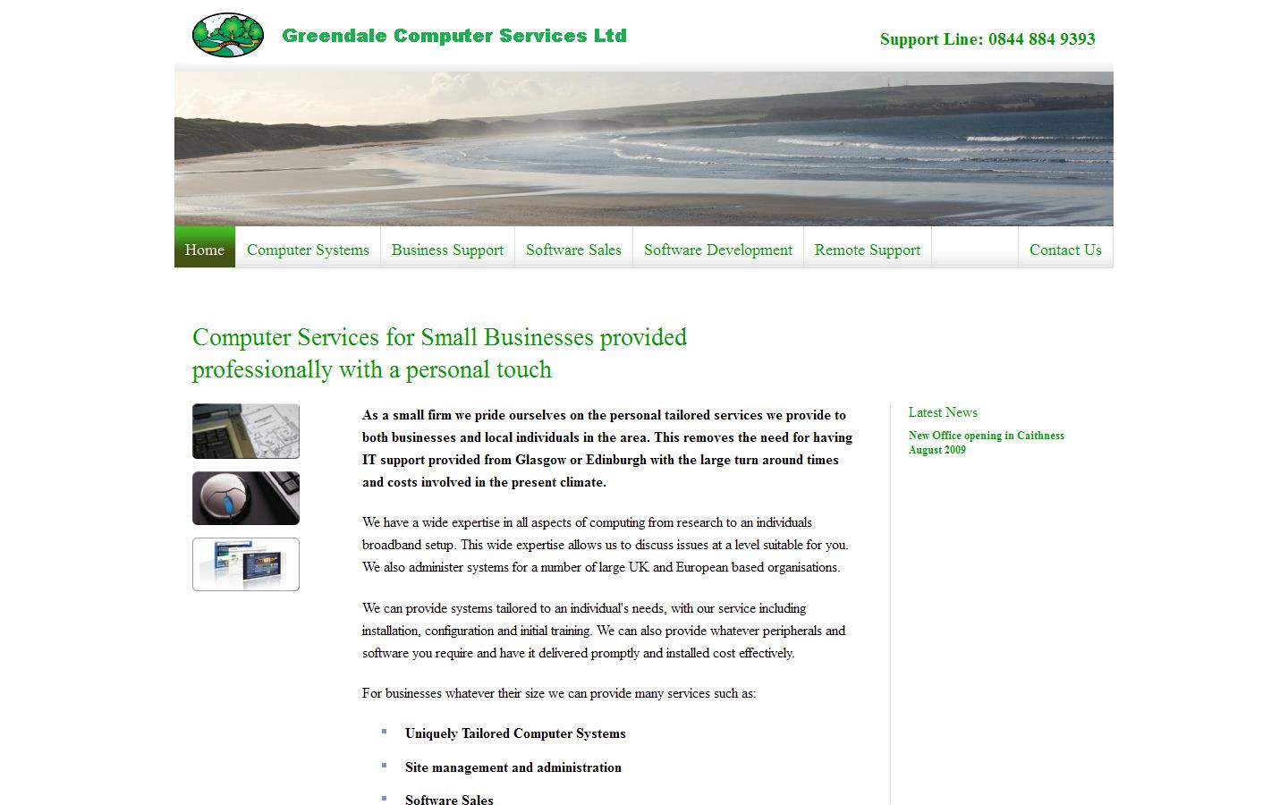 Greendale Computer Services Ltd Website