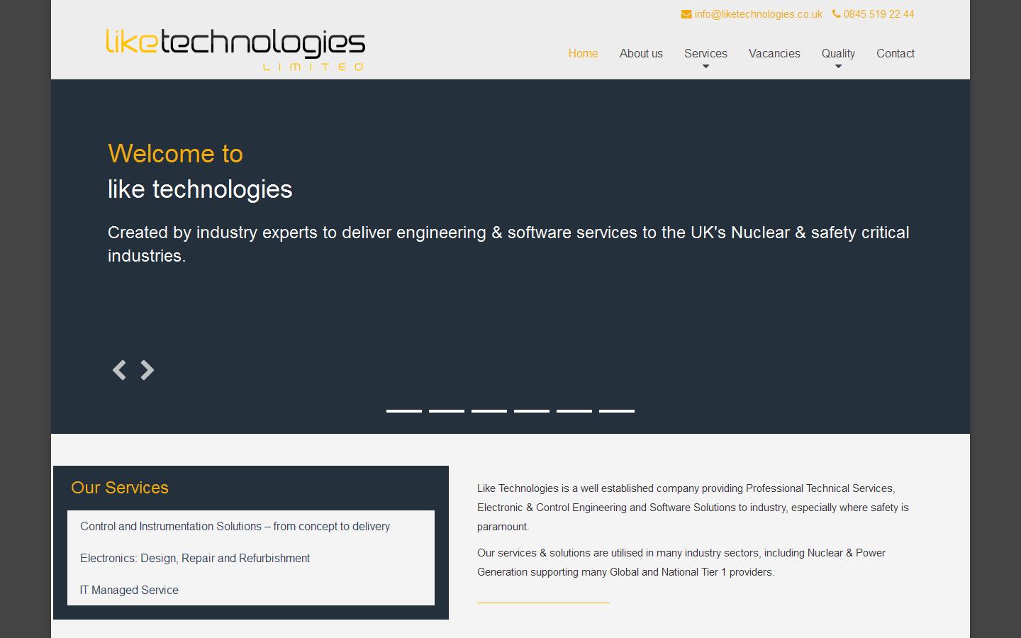 Like Technologies Ltd Website