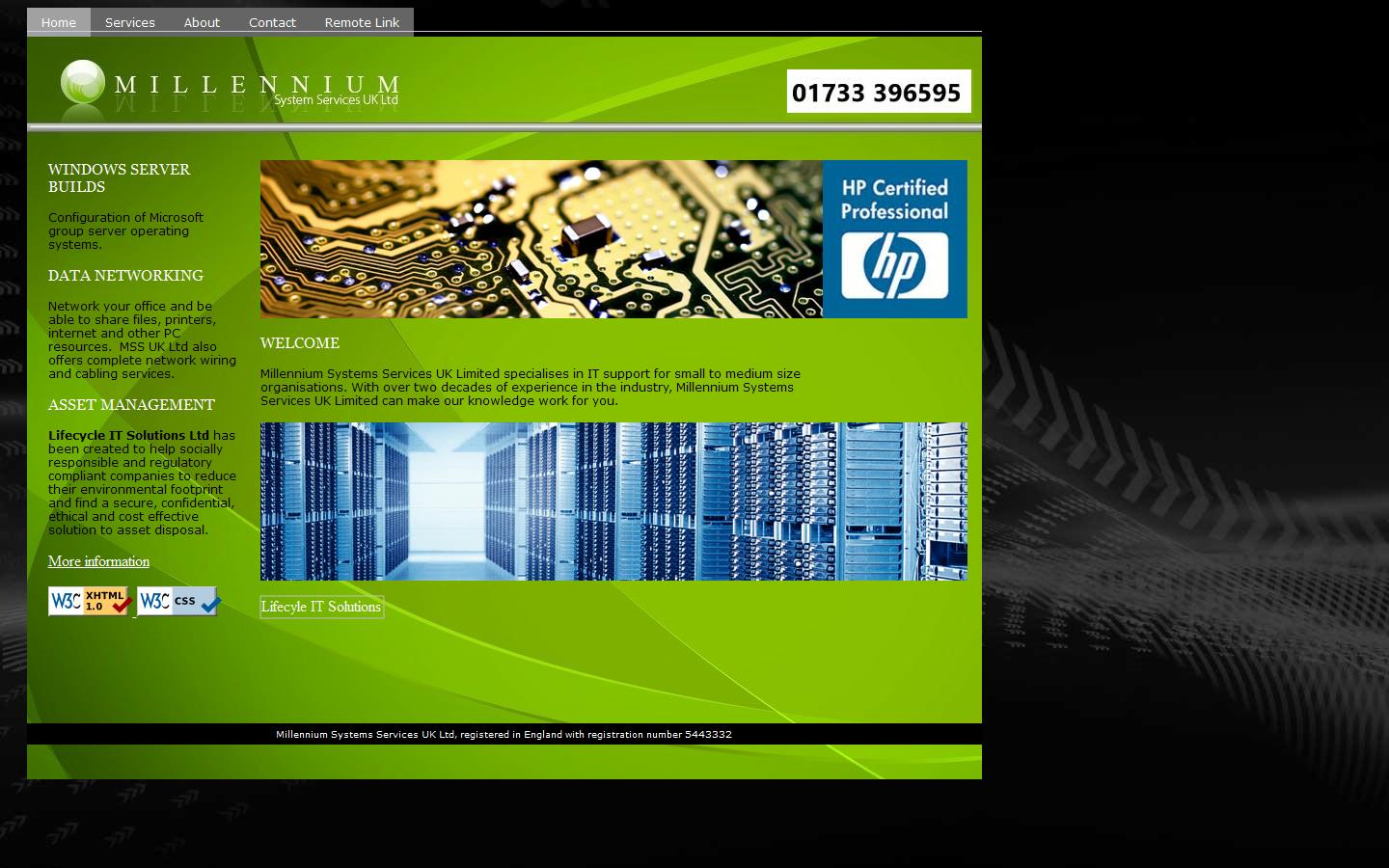 Millennium Systems Services UK Ltd Website