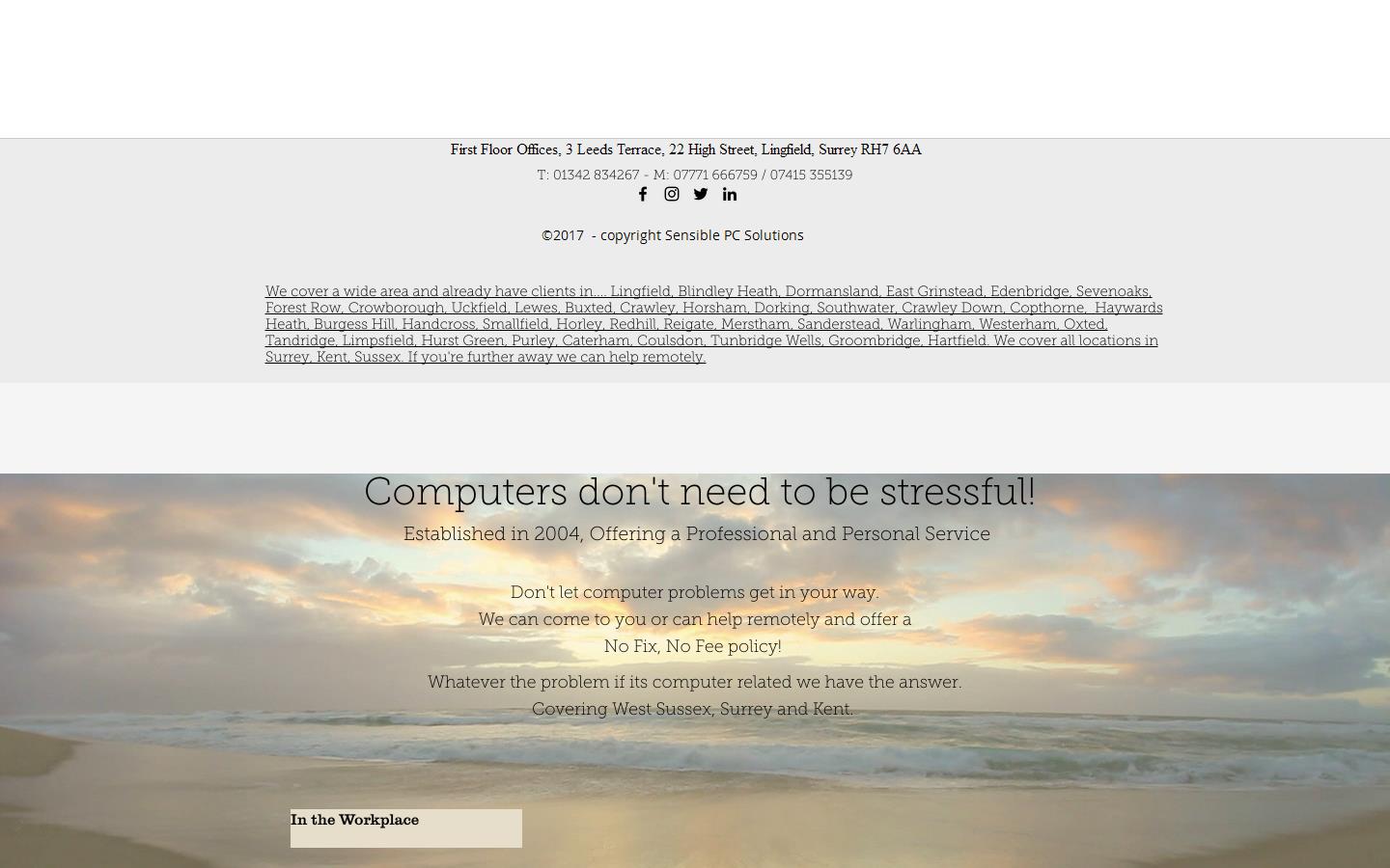 Sensible P C Solutions Website