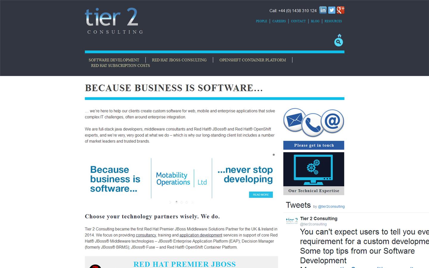 Tier 2 Consulting Ltd Website