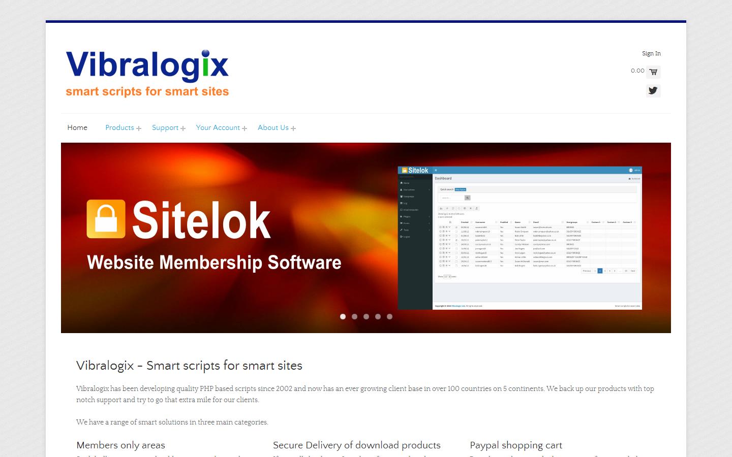 Vibralogix Ltd Website
