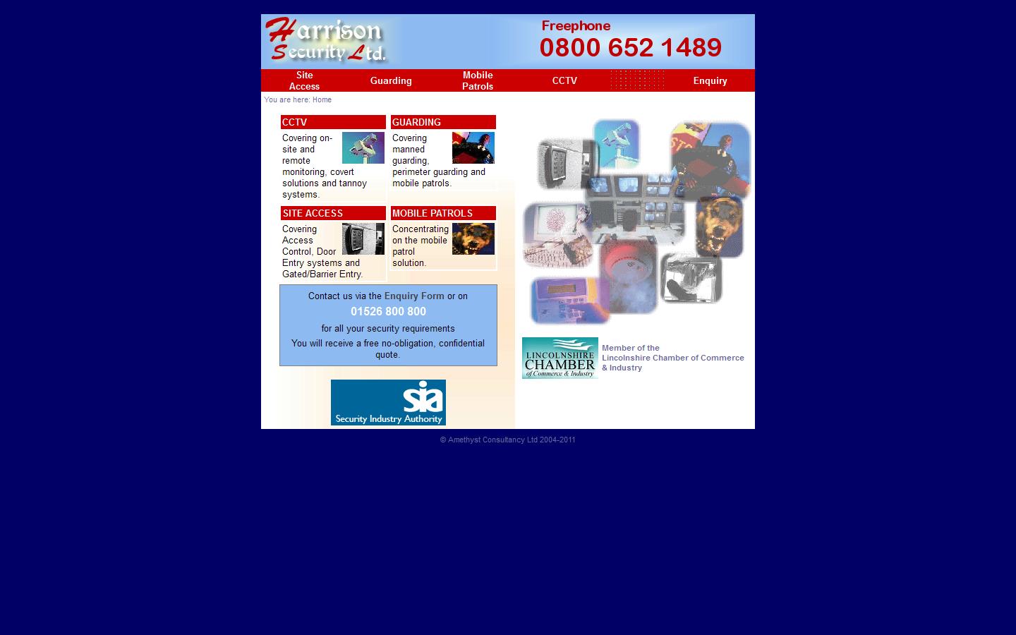 Harrison Security Website