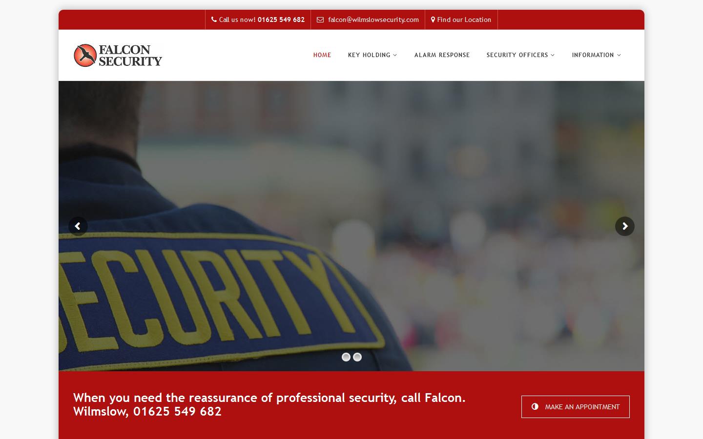 Falcon Security Website