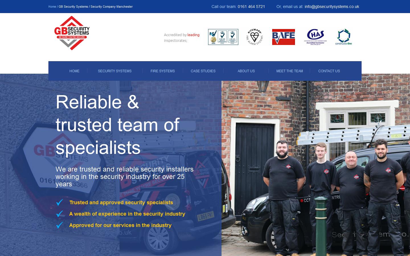 GB Security Systems Website