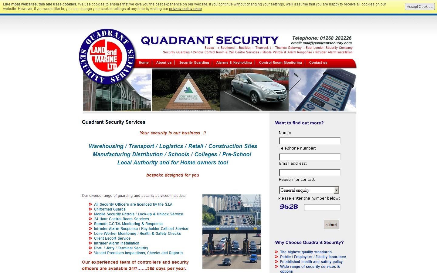 Quadrant Security Website