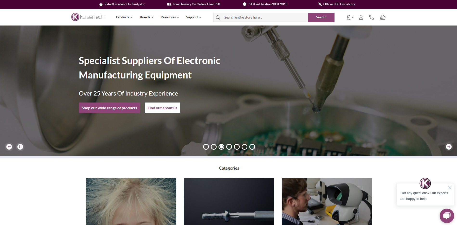 Kaisertech Ltd Website