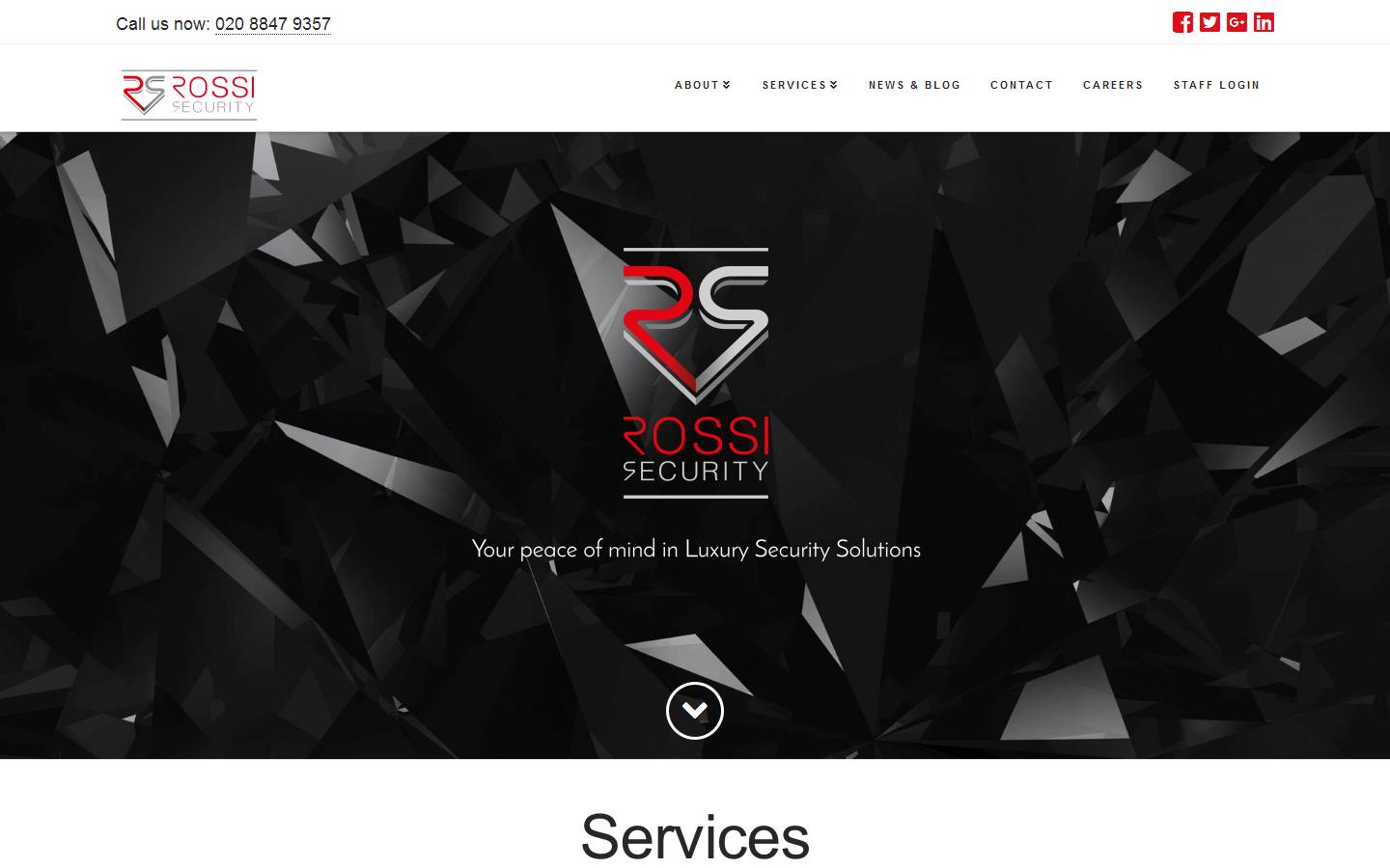 Rossi Security Website