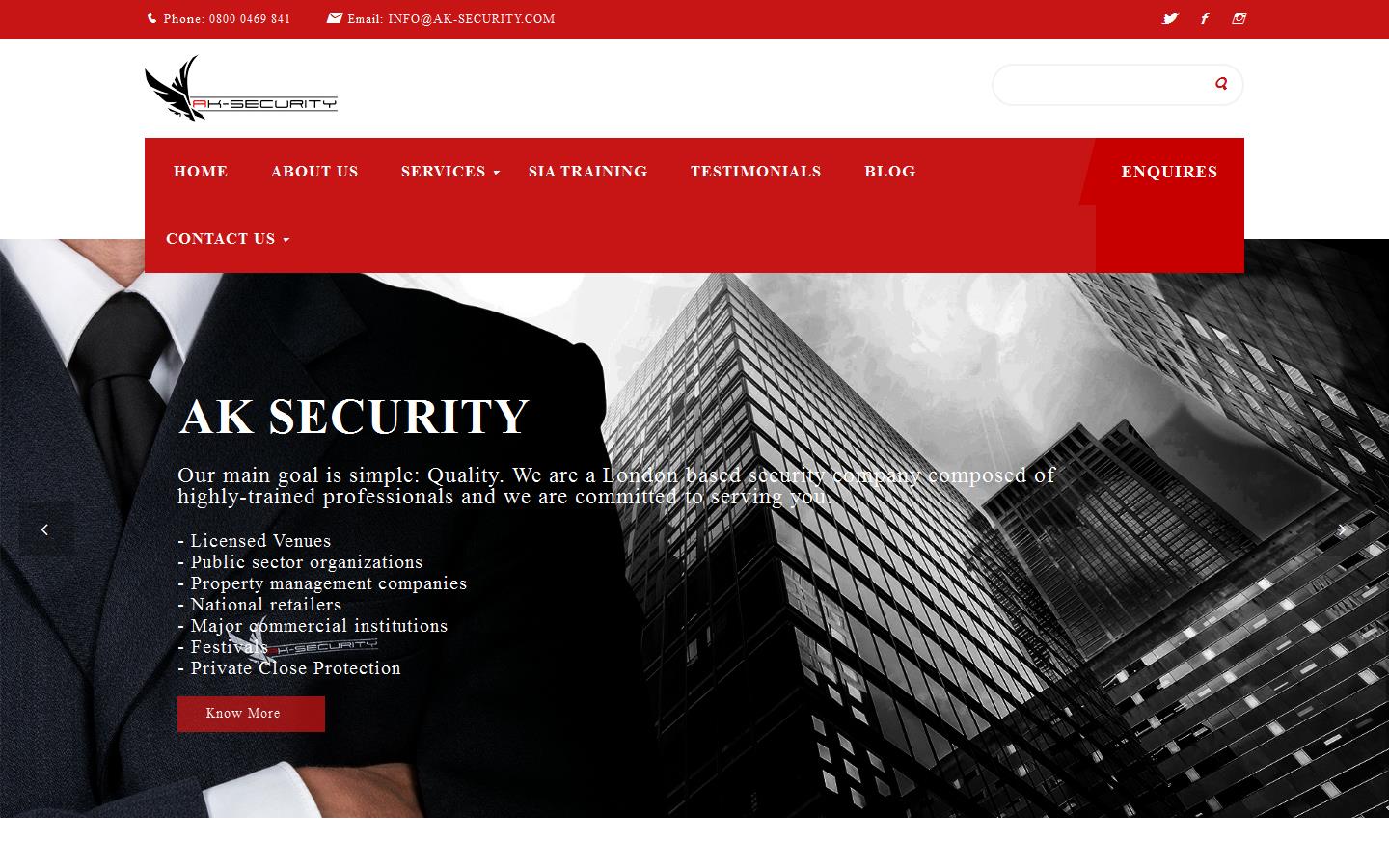 AK-security Website