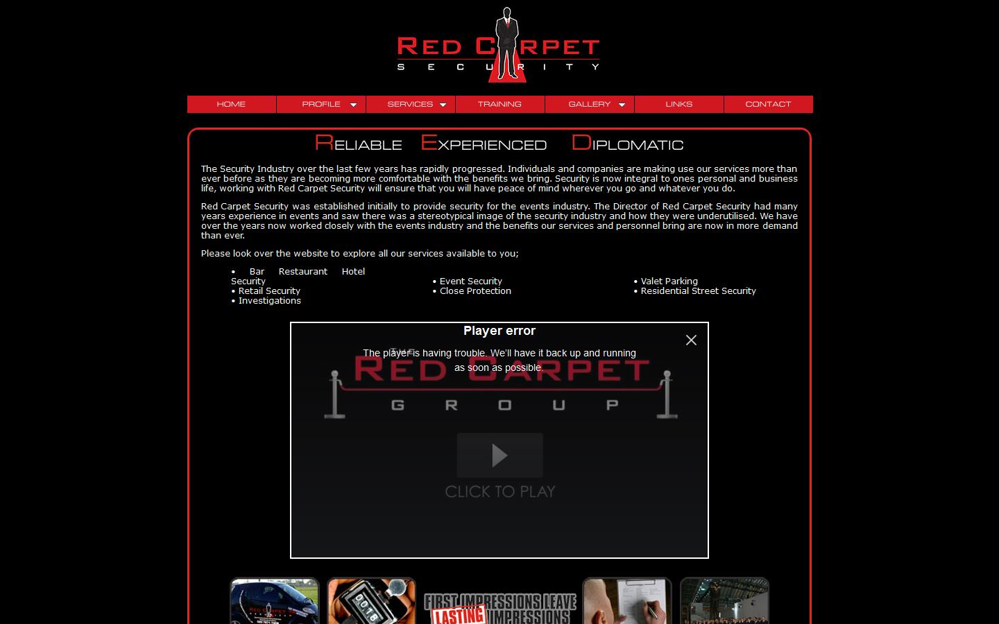 Red Carpet Security Website