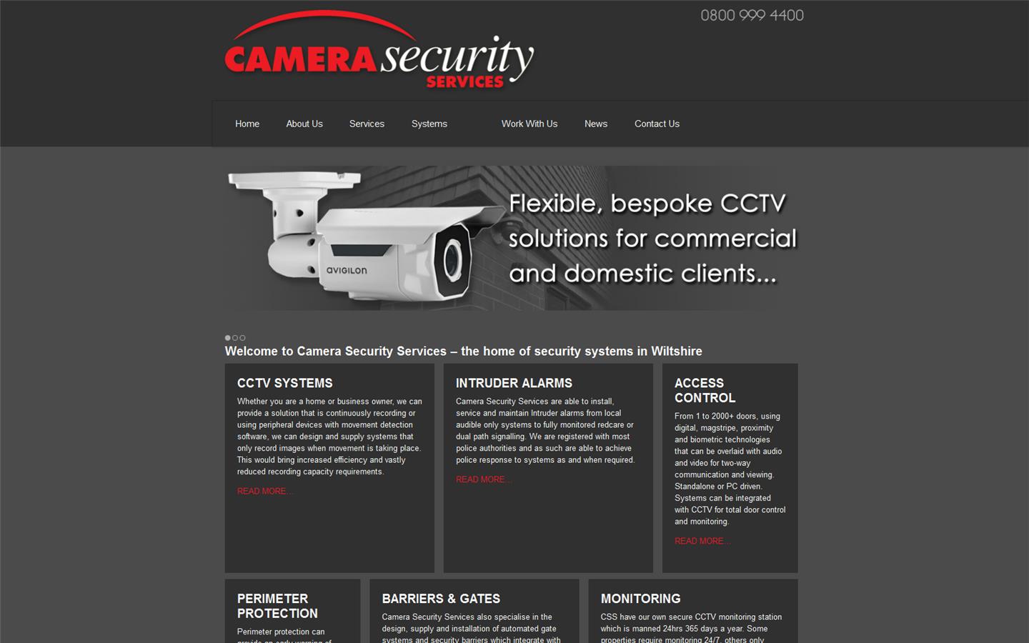 Camera Security Services Website