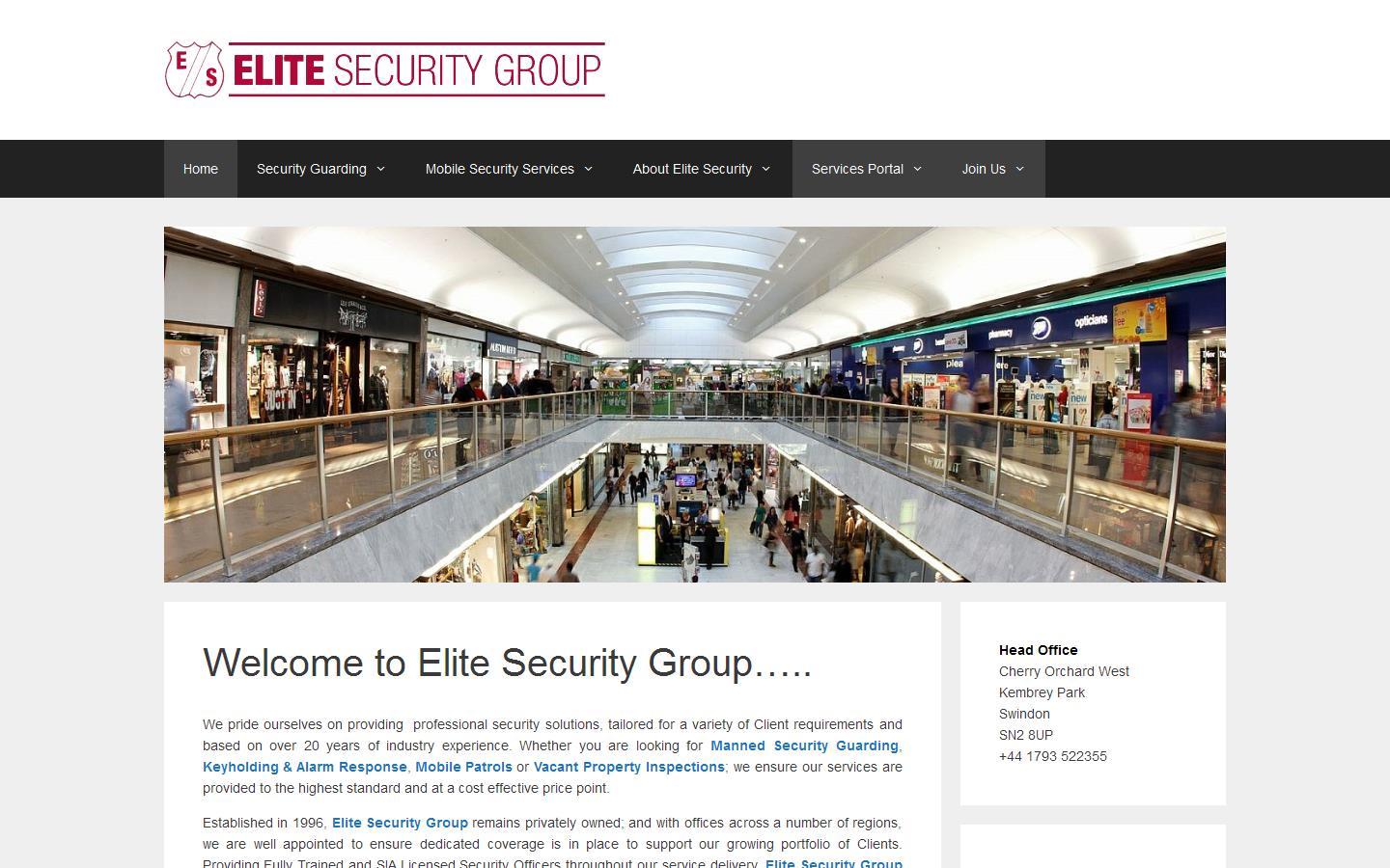 Elite Security Group Website