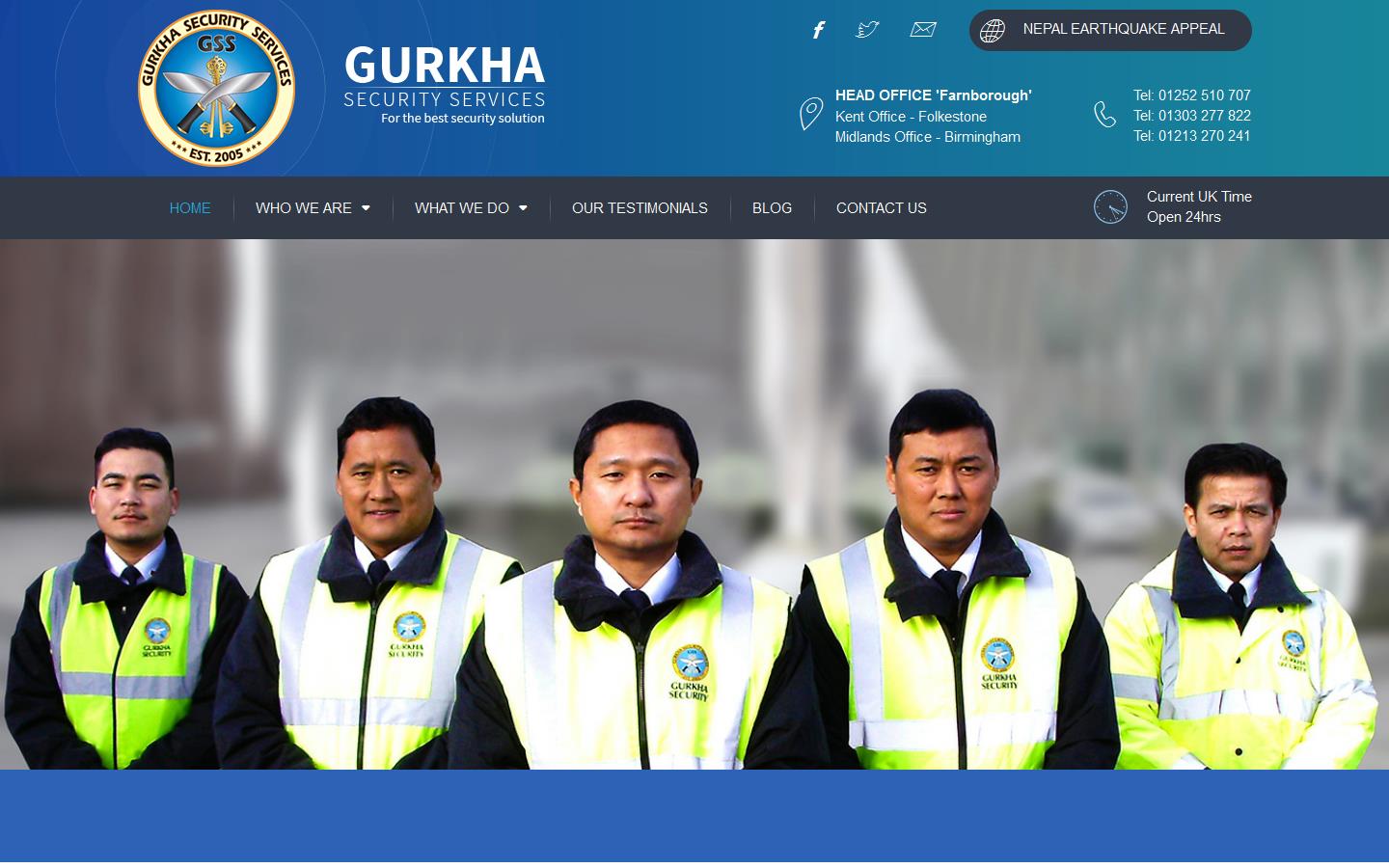 Gurkha Security Services Website