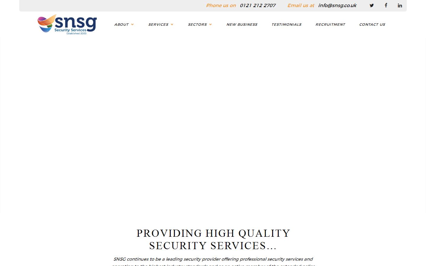 Safetynet Security Group Website