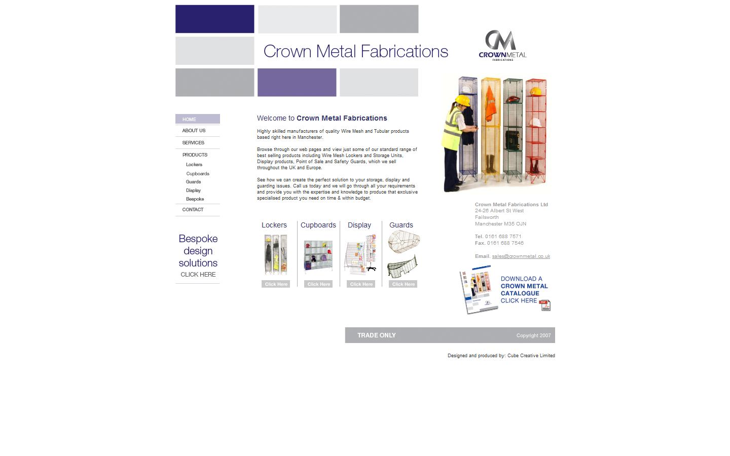 Crown Metal Fabrications Website