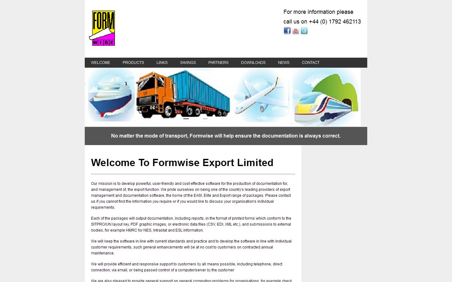 Formwise Export Ltd Website