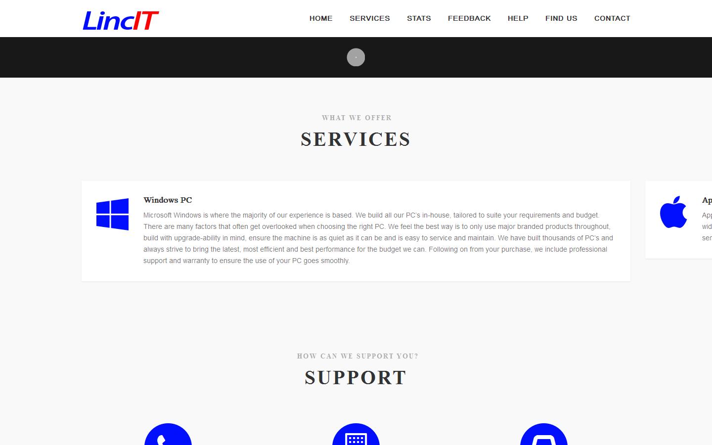 Linc I T Gainsborough Ltd Website