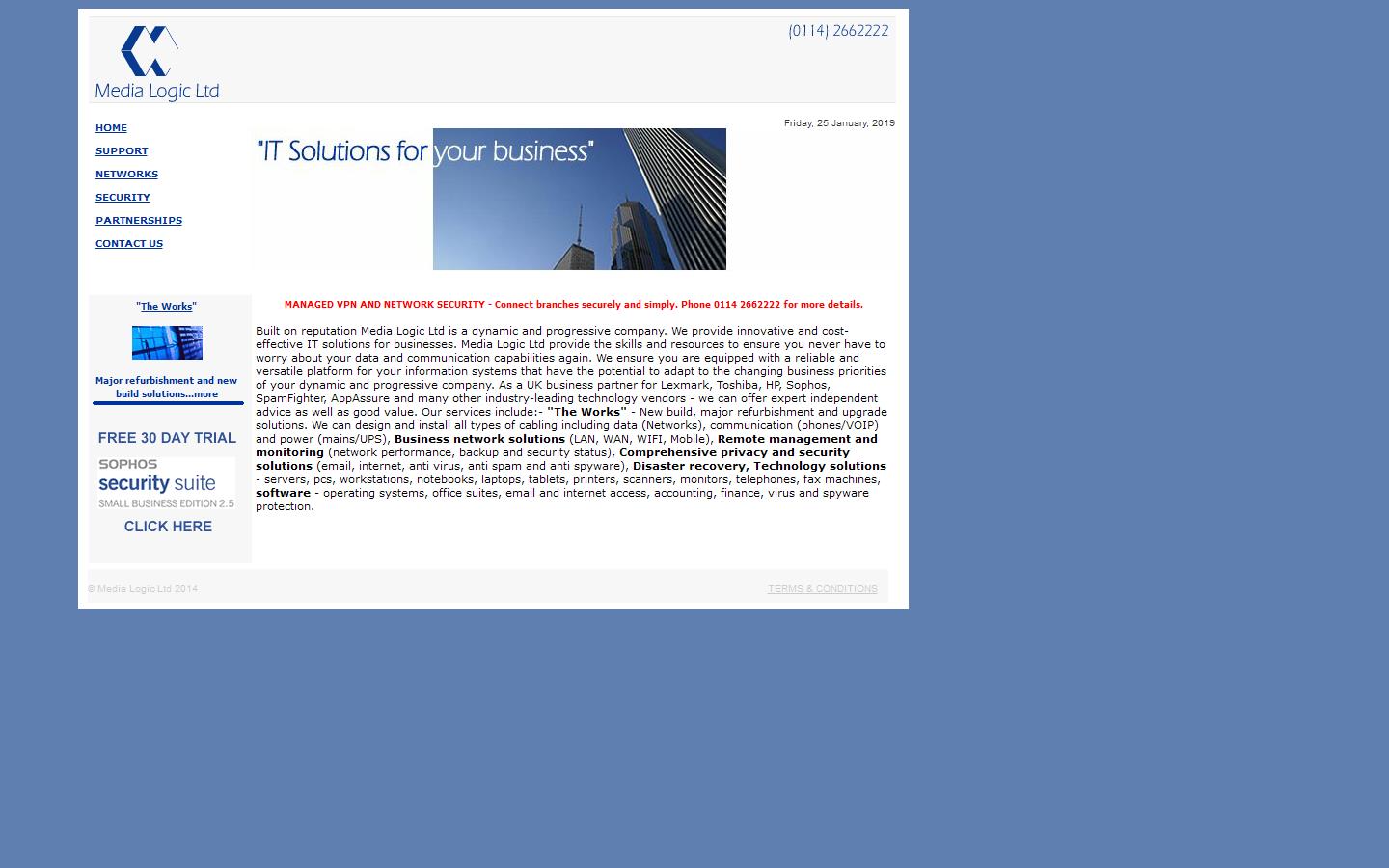 Media Logic Ltd Website