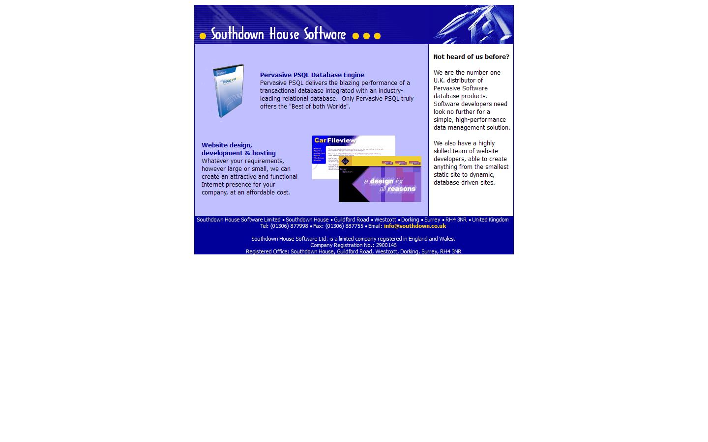 Southdown House Software Website