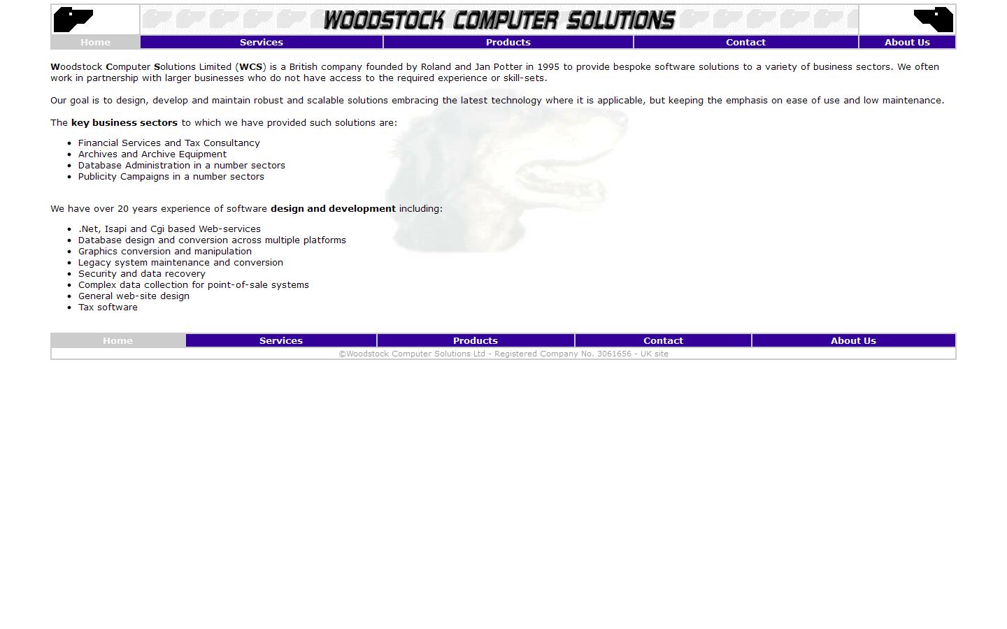 Woodstock Computer Solutions Ltd Website