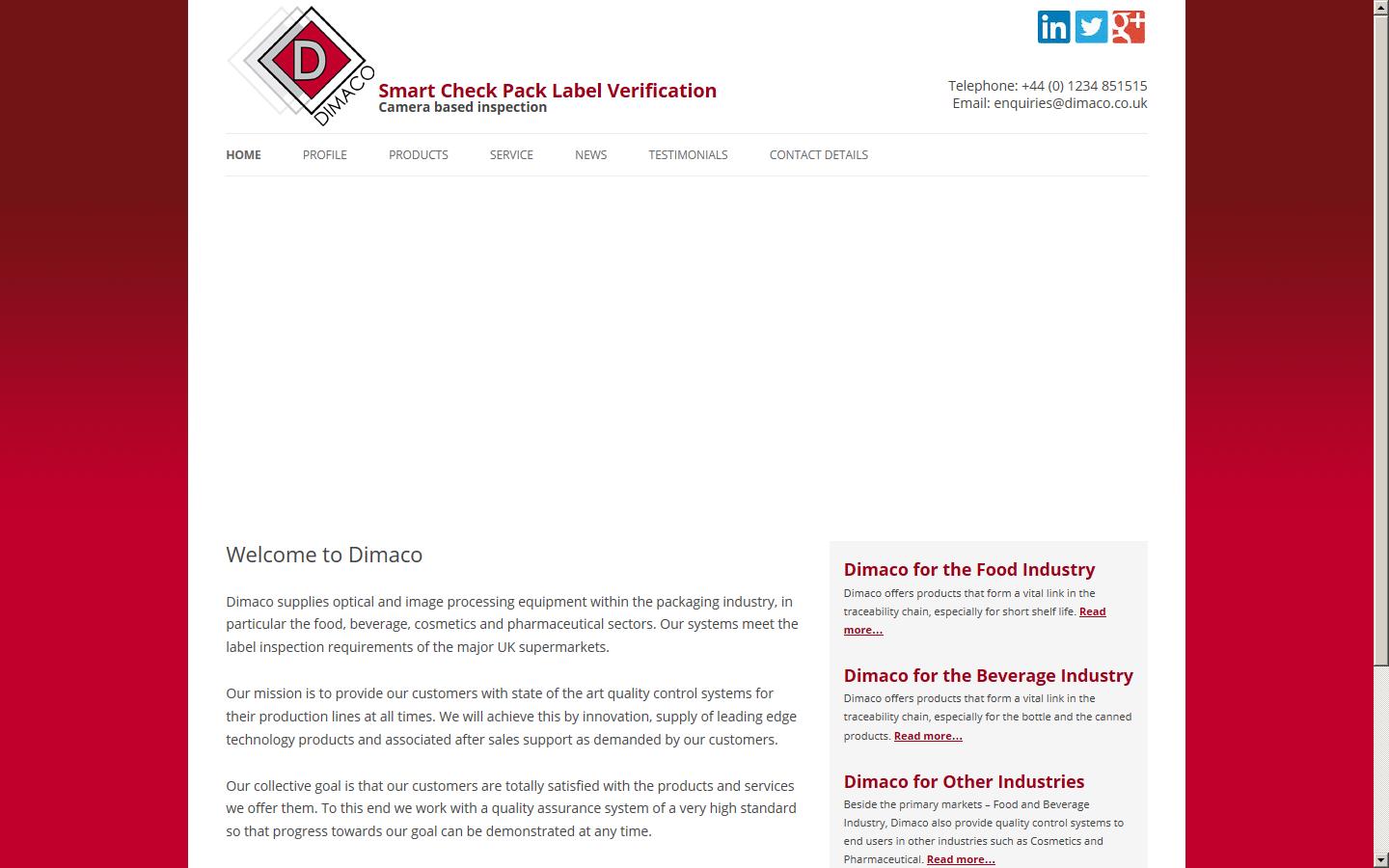Dimaco (UK) Ltd (part of the Intrion Group) Website