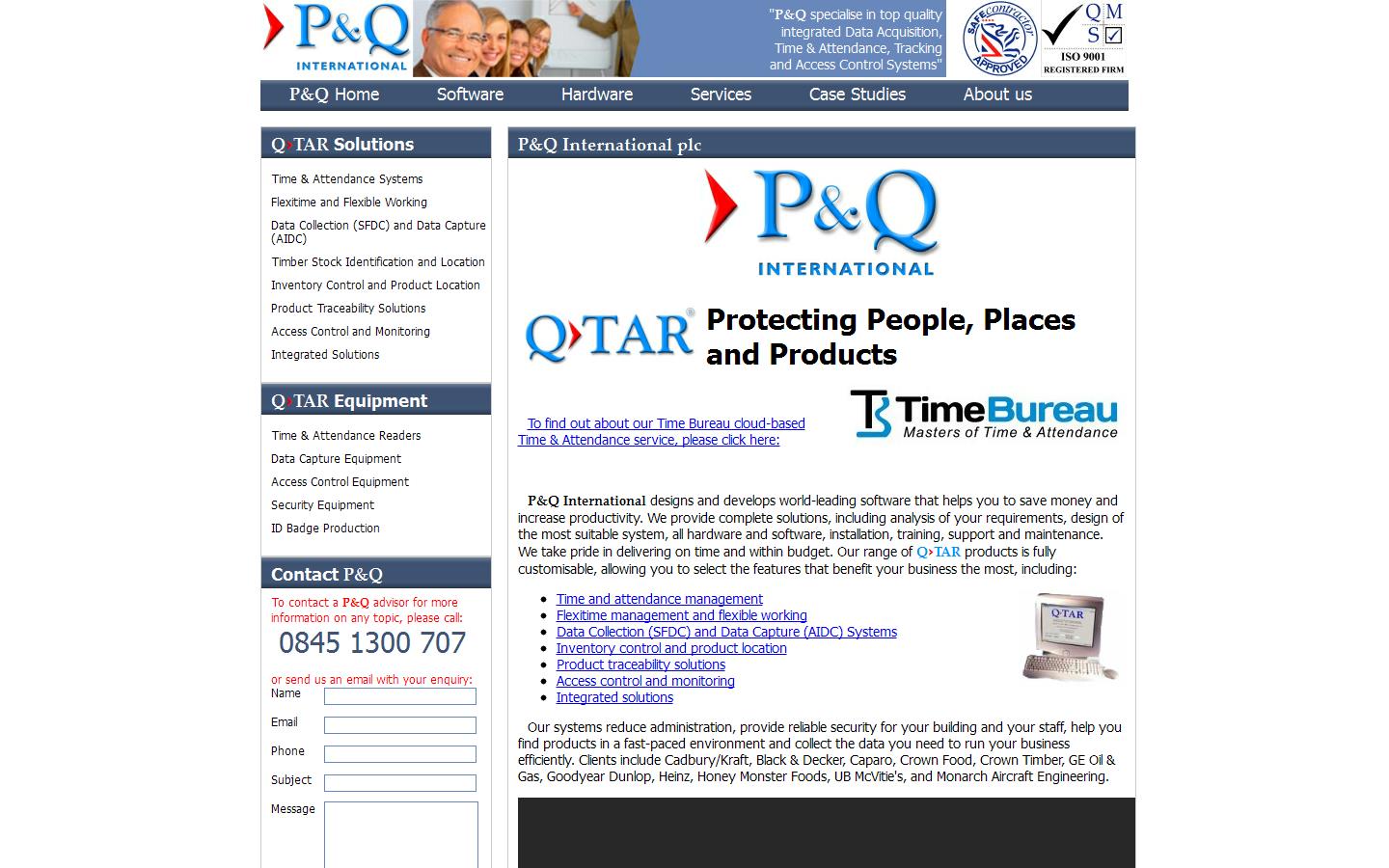 P & Q International Plc Website