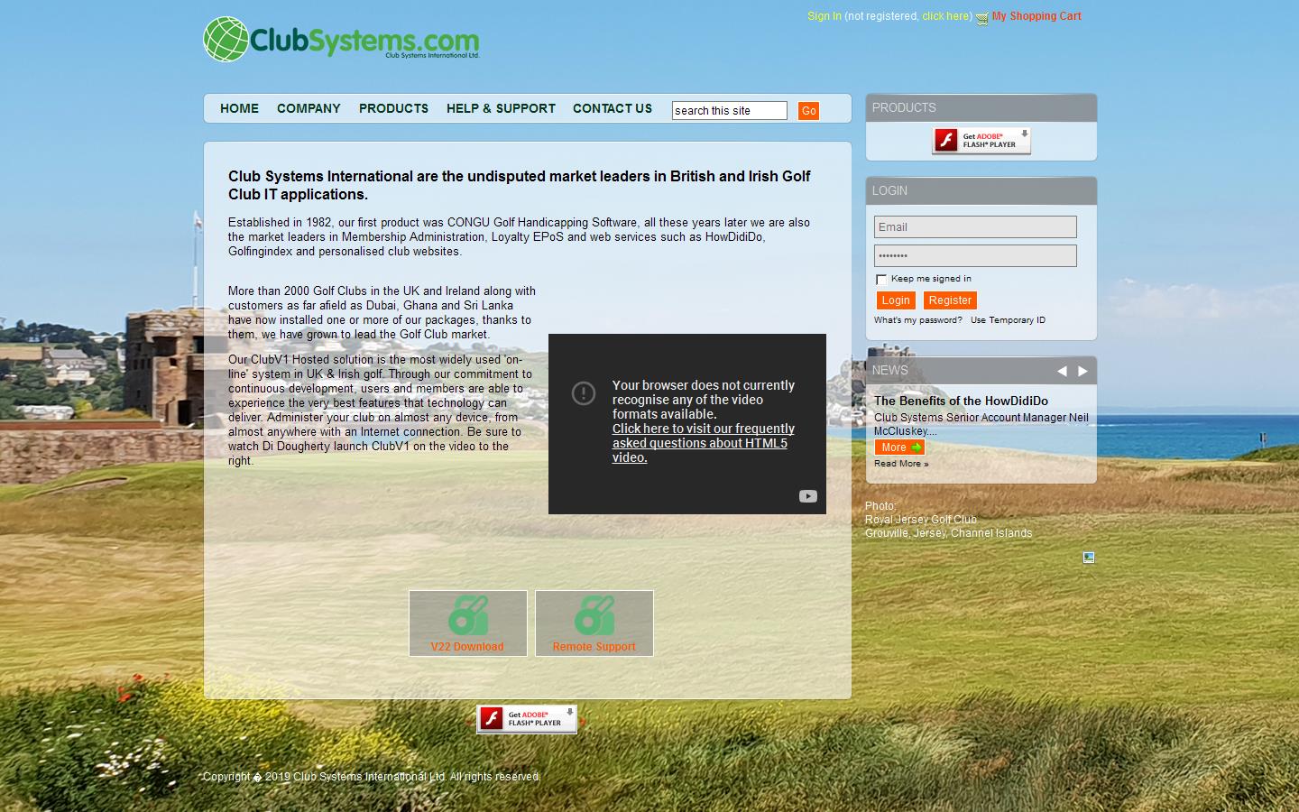 Club Systems International Website