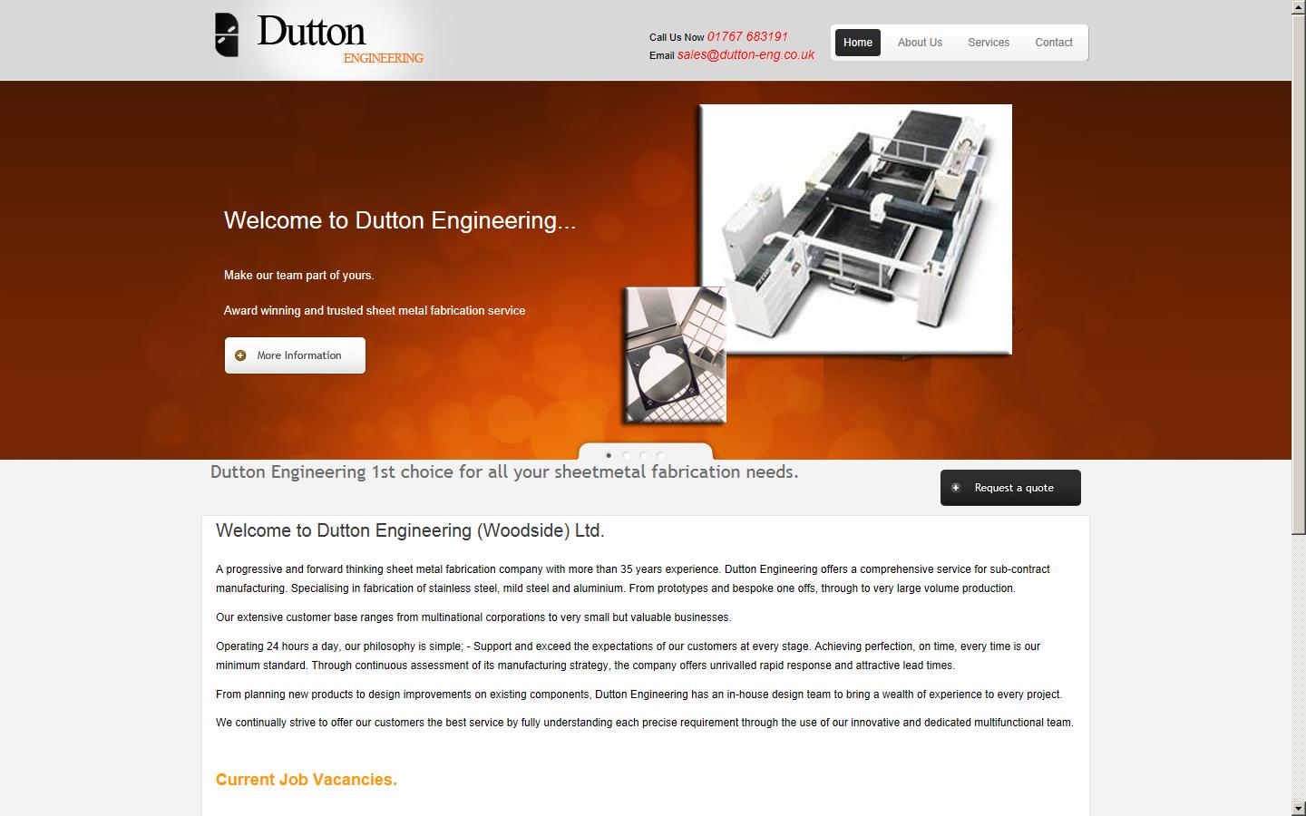 Dutton Engineering (Woodside) Ltd Website