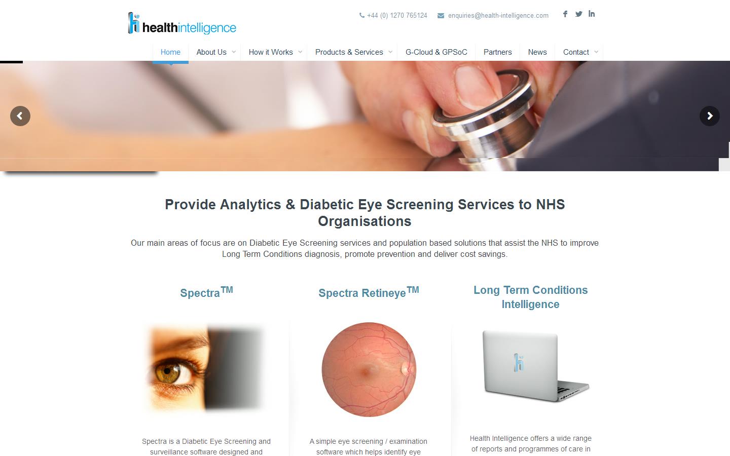 Health Intelligence Ltd Website