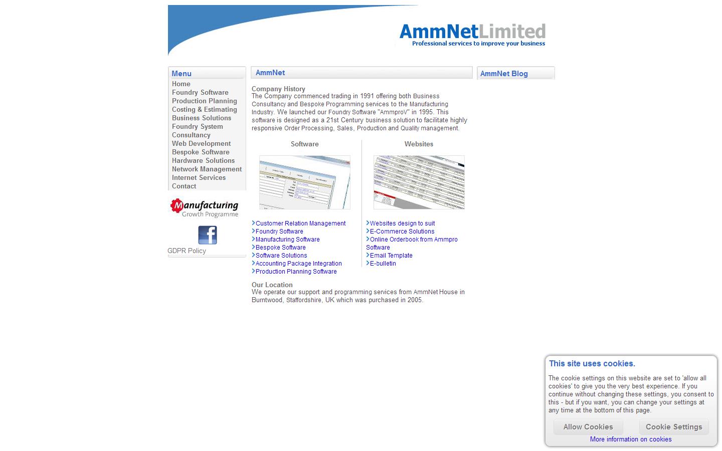 Ammnet Ltd Website