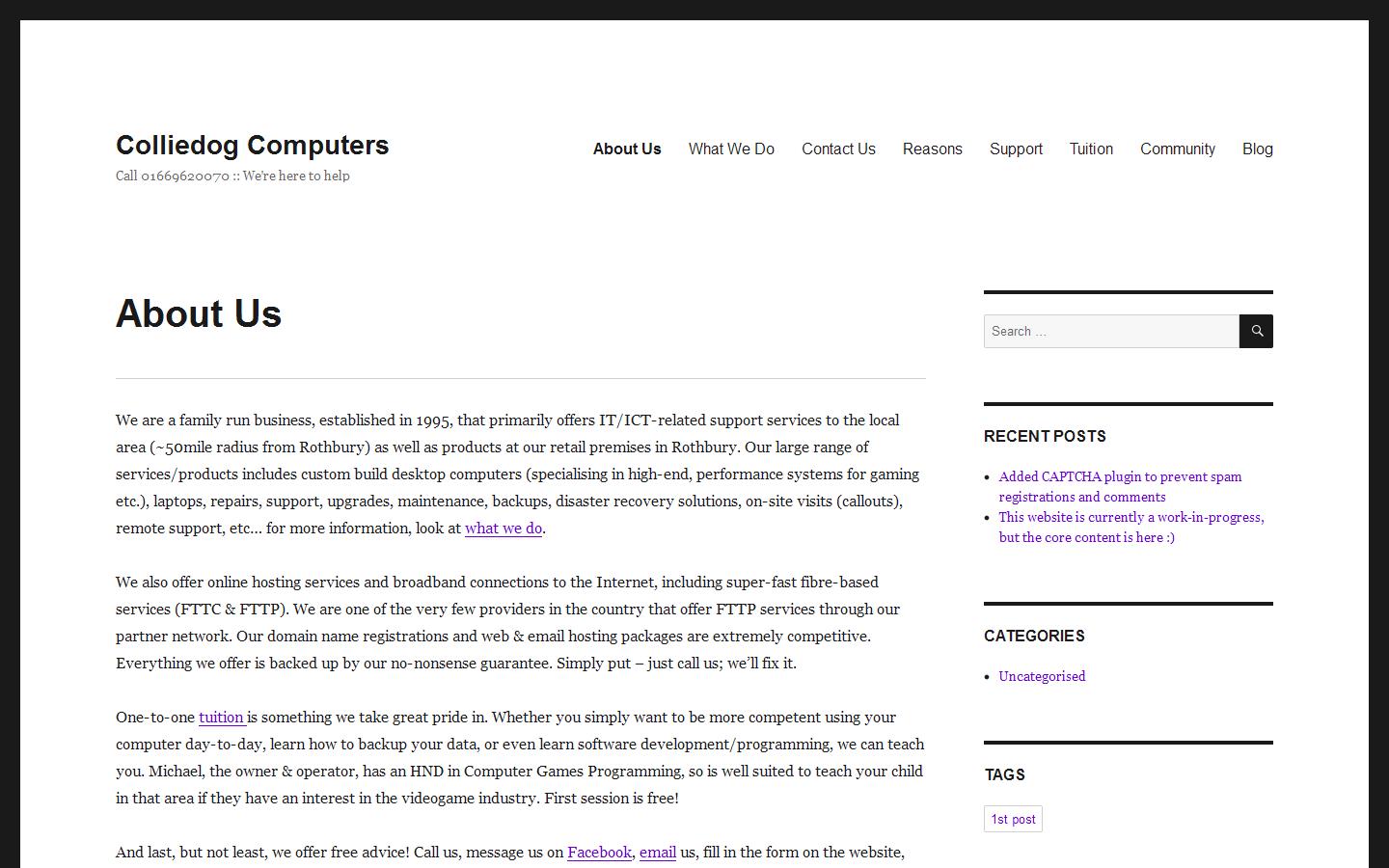 Colliedog Computers Website