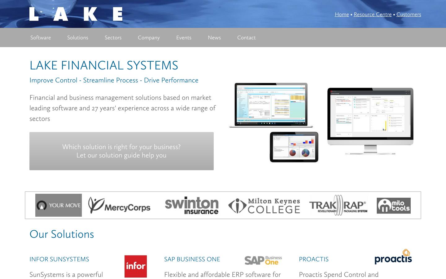 Lake Financial Systems Website