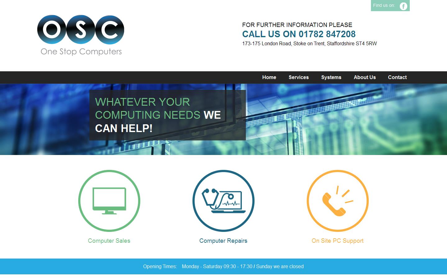 One Stop Computers (Stoke) Ltd Website