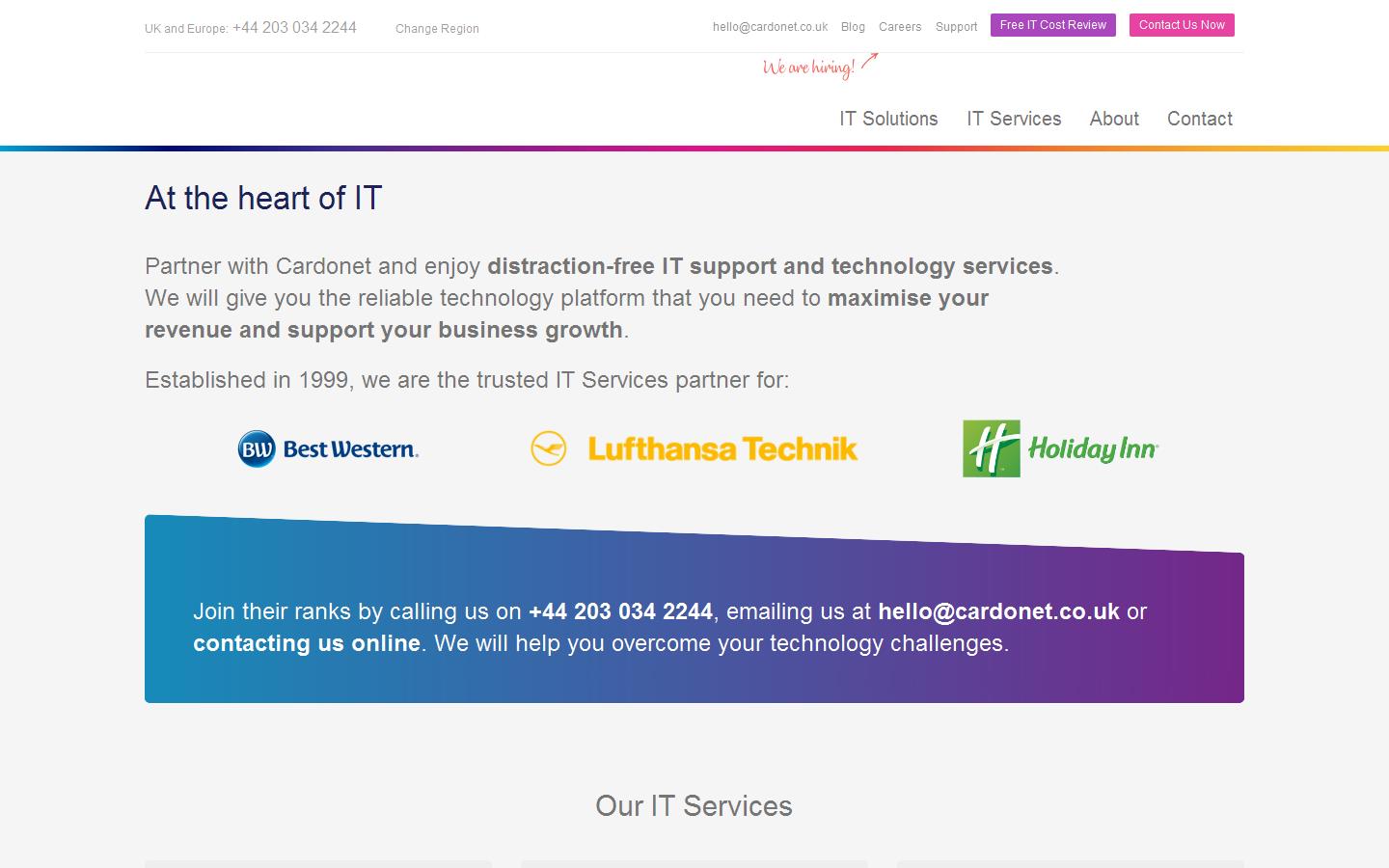 Cardonet IT Support London Website