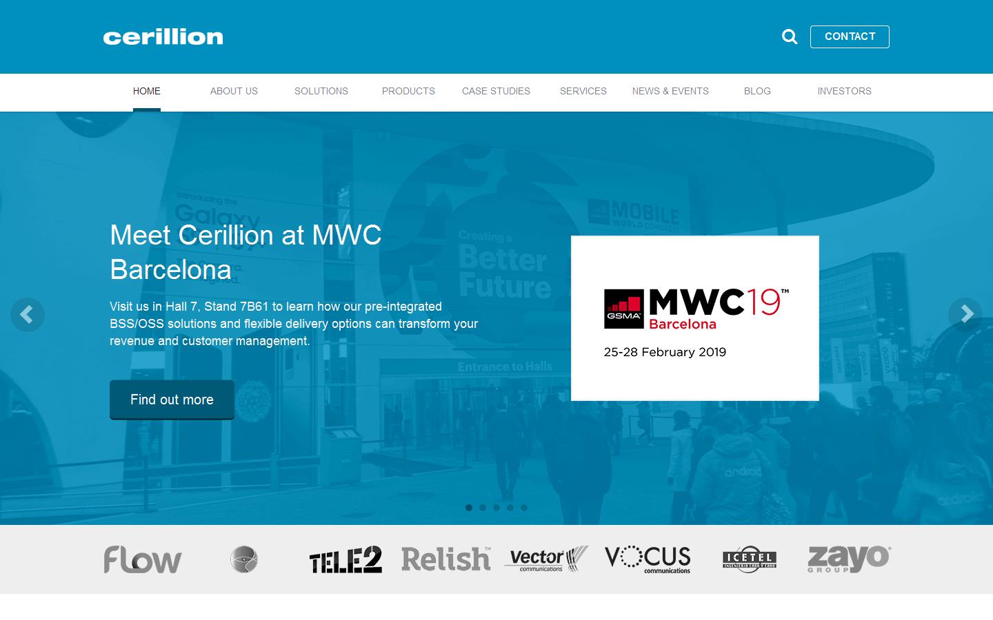 Cerillion Technologies Website