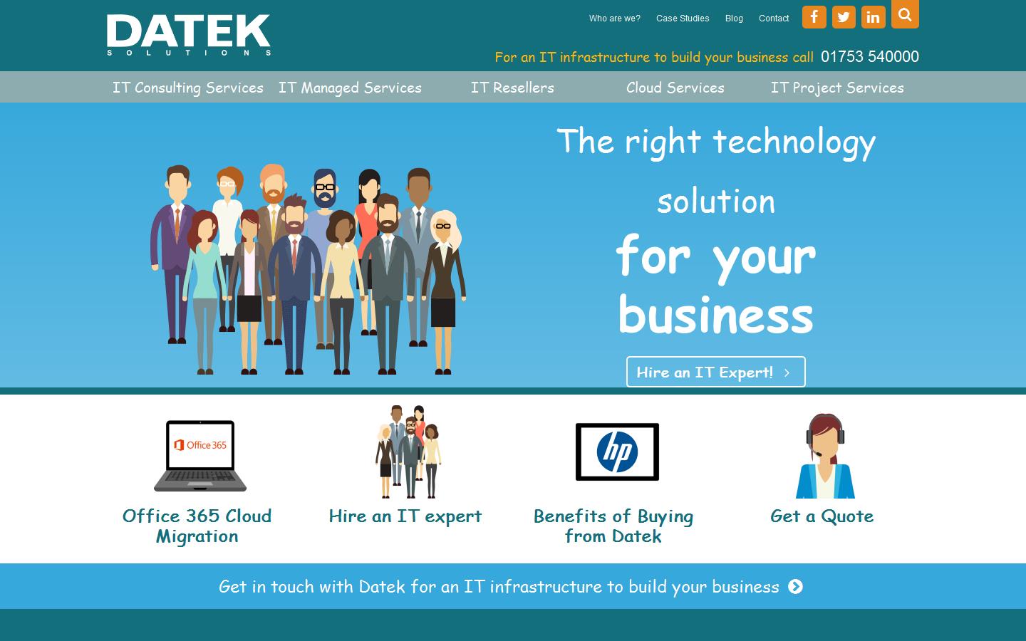 Datek Solutions Ltd Website