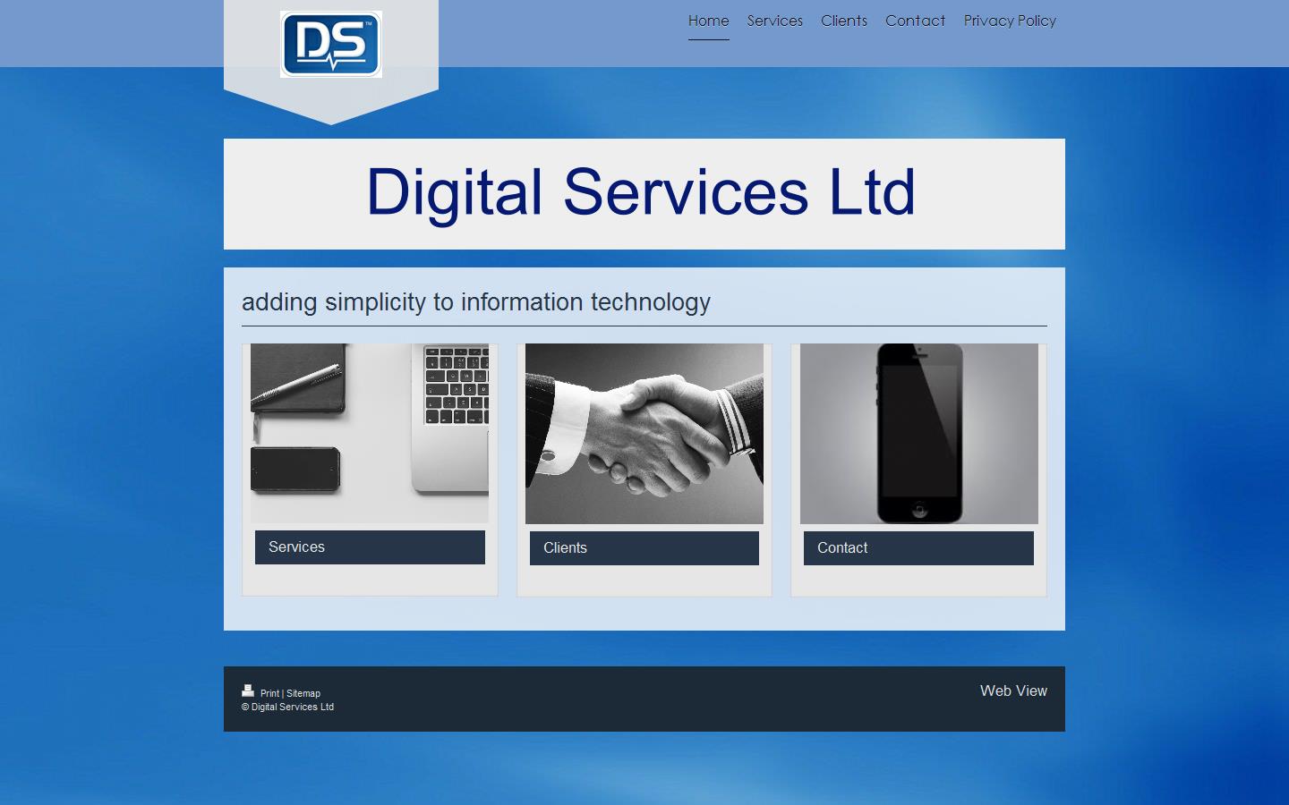 Digital Services Ltd Website