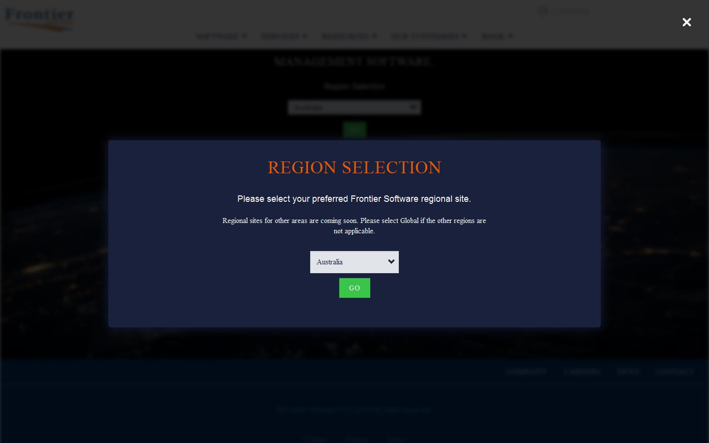 Frontier Software Plc Website