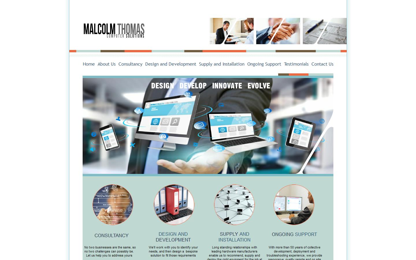 Malcolm Thomas Computer Solutions Ltd Website