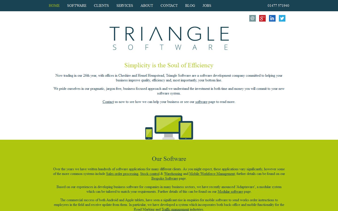 Triangle Software Website