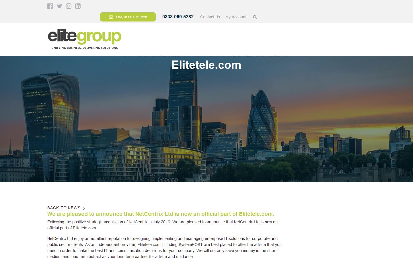 Netcentrix Ltd Website