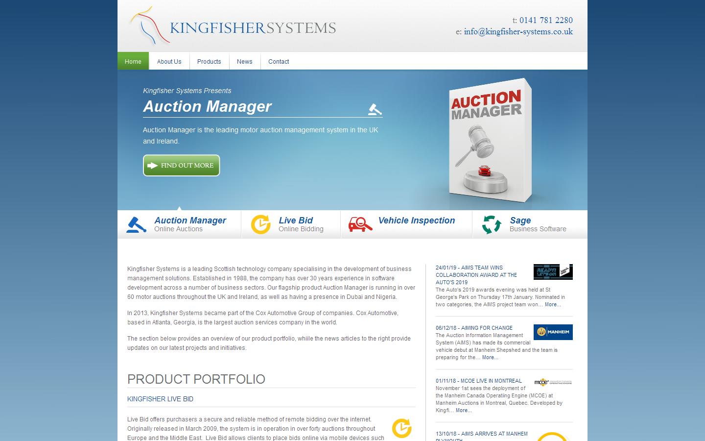 Kingfisher Systems Website