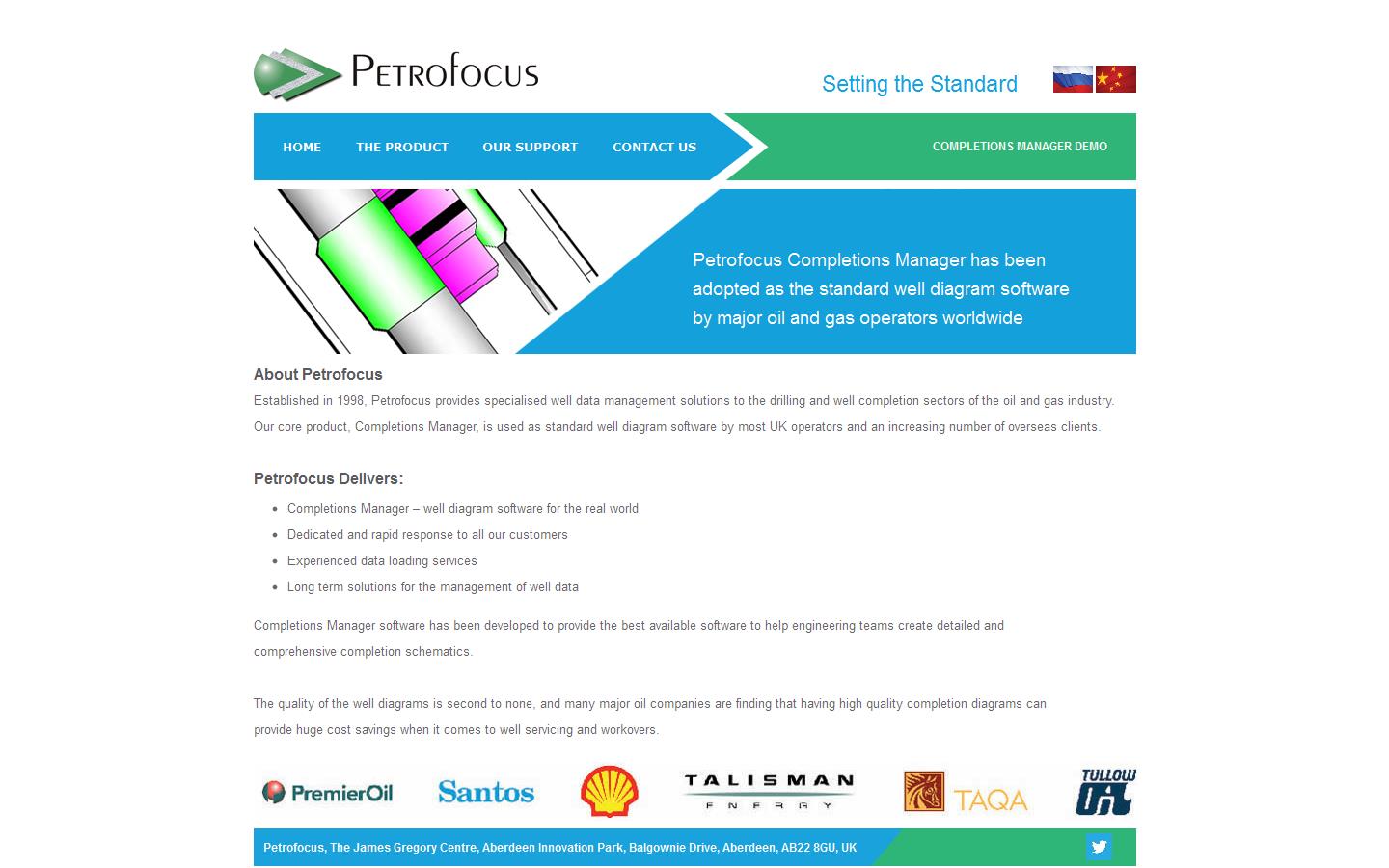 Petrofocus Ltd Website