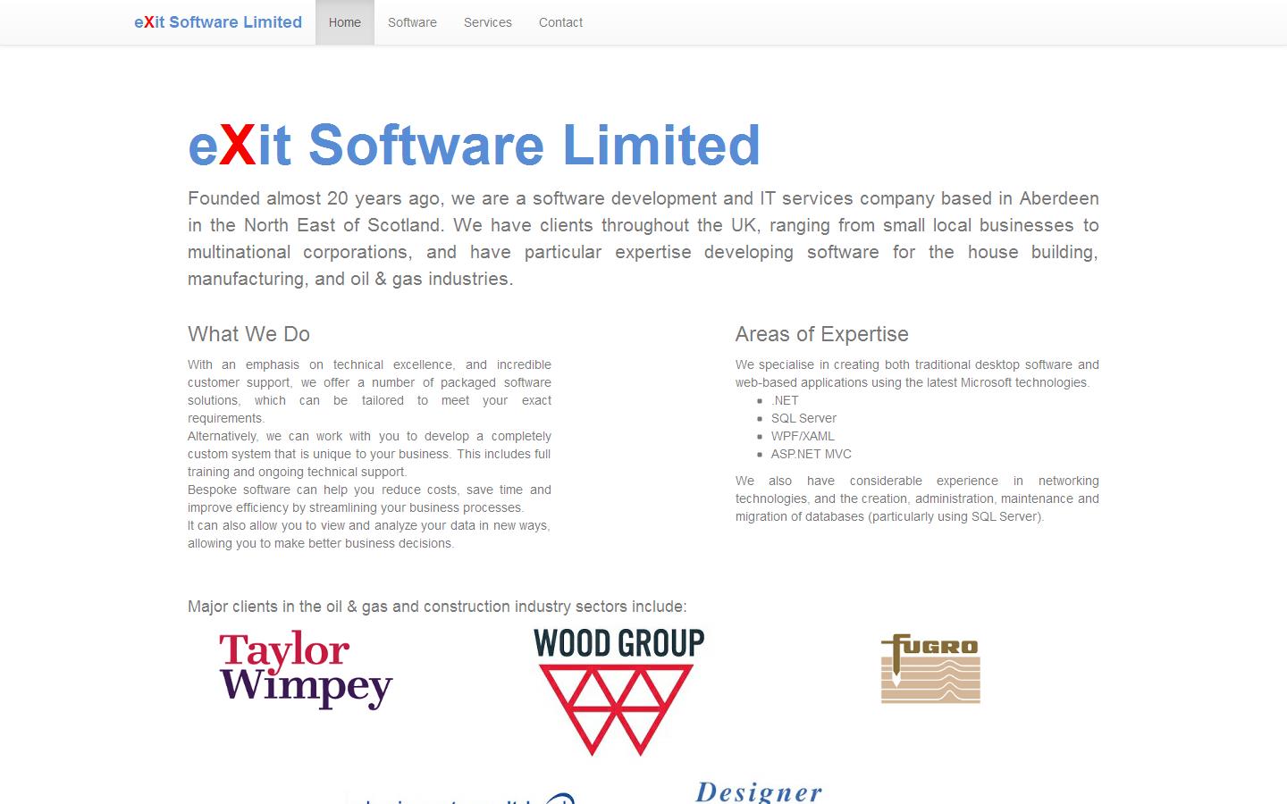 Exit Software Ltd Website