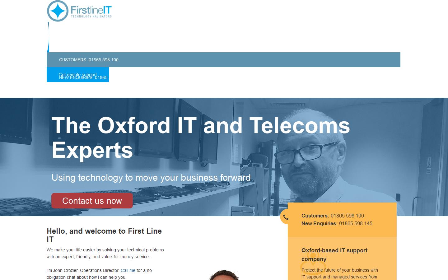 First Line I T Website